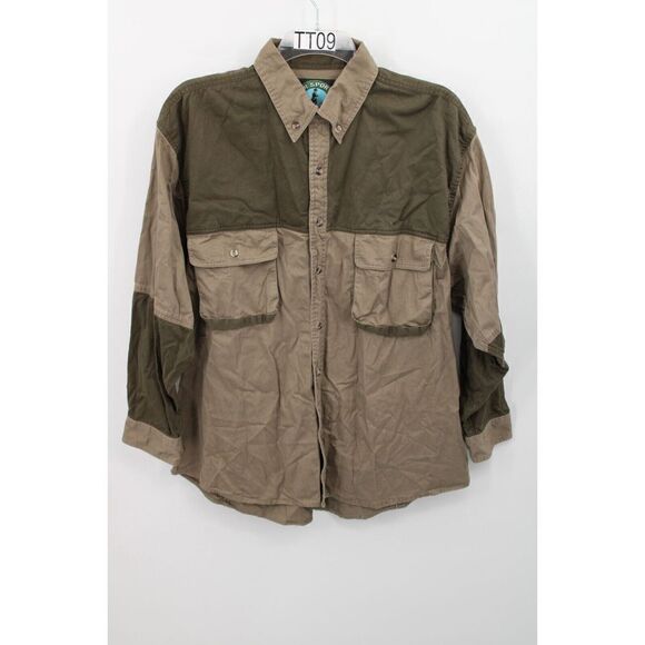 Master Sportsman Shirt Mens 2XL Long Sleeve Green Hunting Button Front Casual - Picture 1 of 6